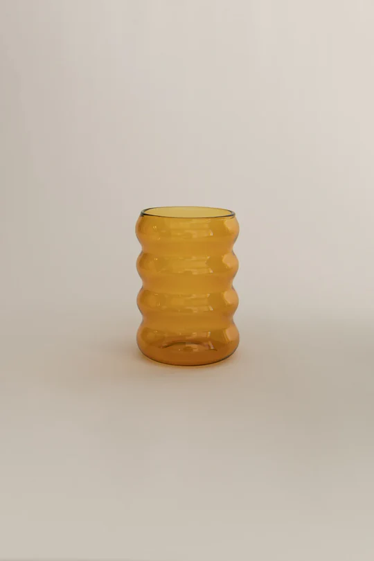 Yellow Bubble Glass, 300 ml