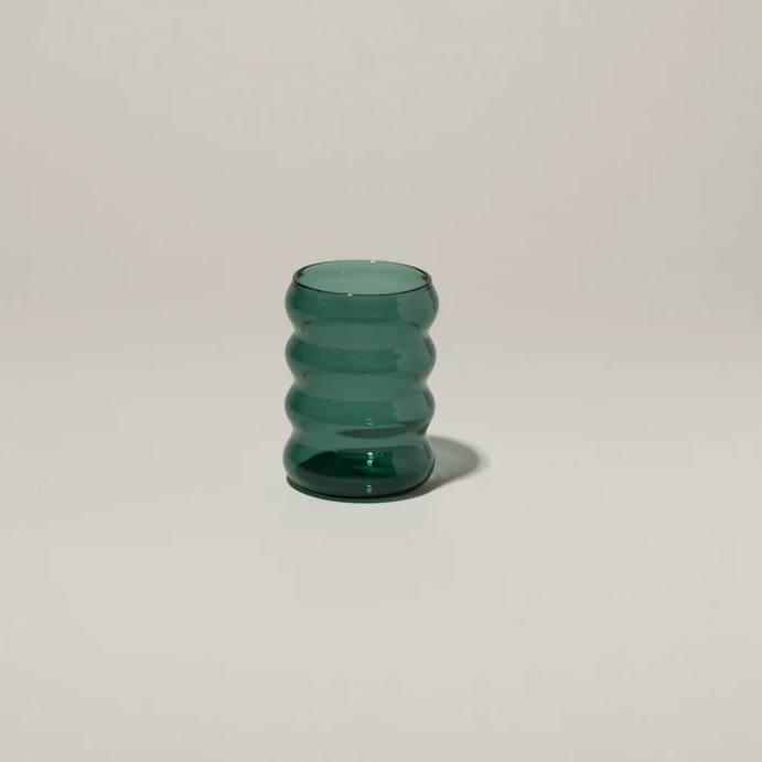 Teal Bubble Glass, 350 ml