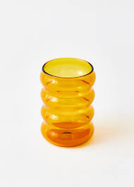 Yellow Bubble Glass, 300 ml